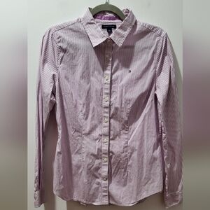 Tommy Hilfiger Purple Striped Shirt